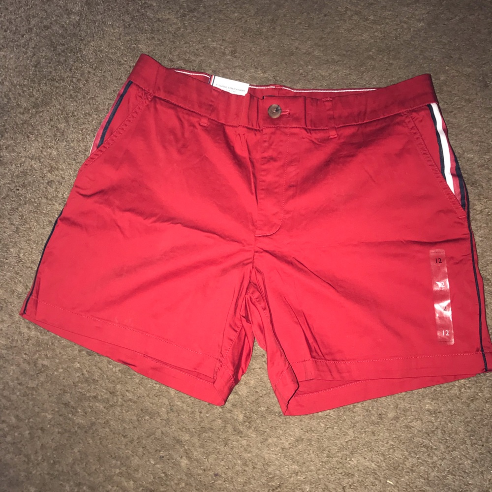 Tommy Hilfiger Womens size 12 red shorts